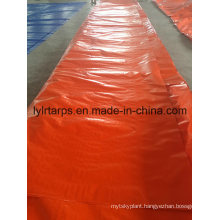 Polyethylene Tarpaulin Truck Cover, PE Tarp Roll, Orange Poly Tarpaulin